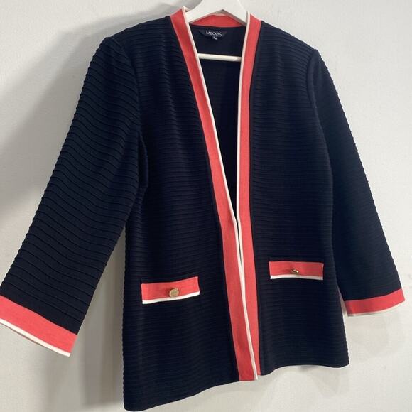 Misook Cardigan Knit Blazer Small - Picture 5 of 11